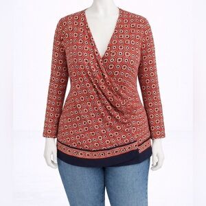 ANNE KLEIN long sleeve top Size 2XL